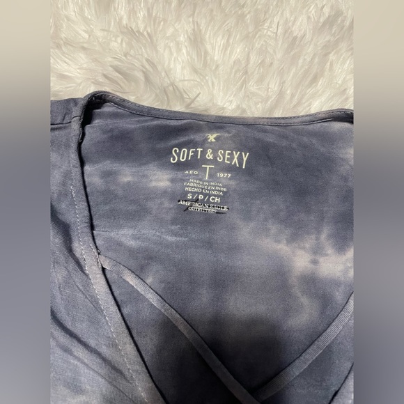 American Eagle Soft & Sexy Blue Long sleeve top | small | NWT - Picture 9 of 10